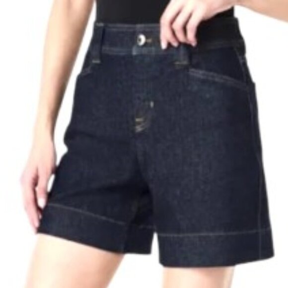 SPANX Pants - Spanx Denim Trouser Shorts in Raw Indigo XLarge